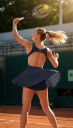 Navy blue tennis & padel dress - Image 4