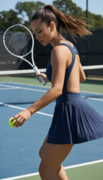 Navy blue tennis & padel dress - Image 5